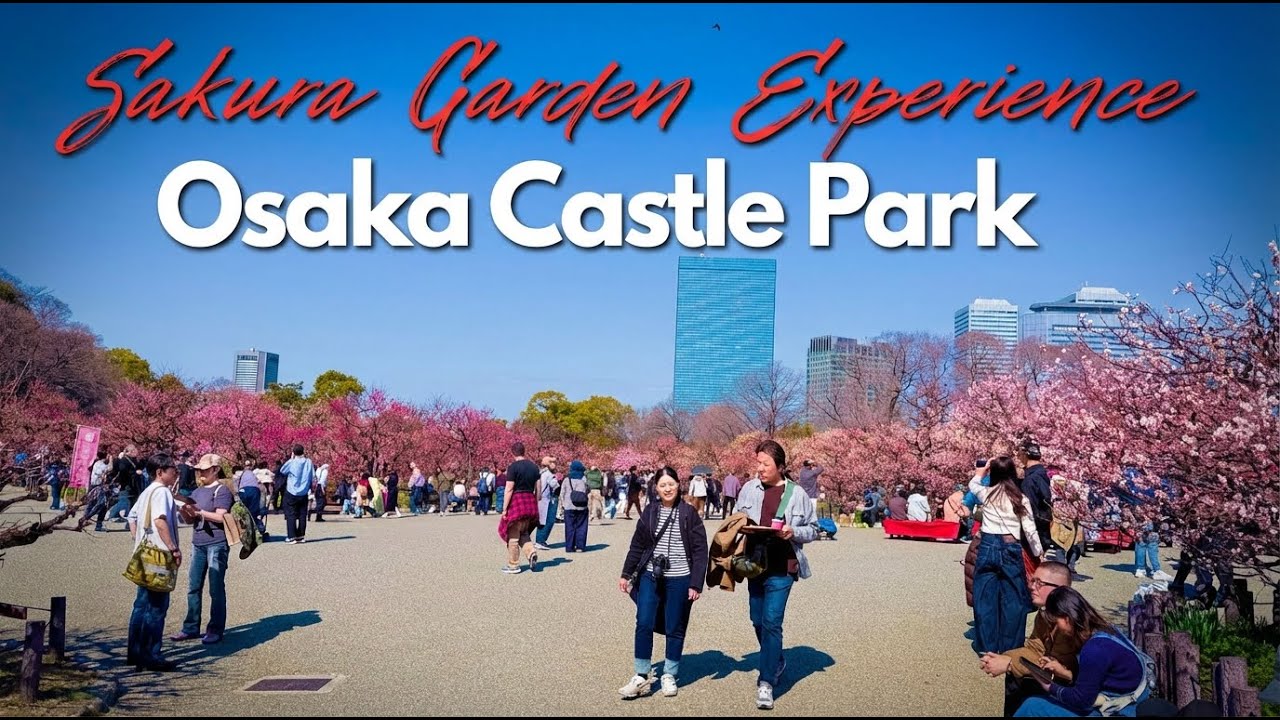 🌸Sakura Garden at Osaka Castle Park | Japan’s Most Beautiful Sakura Spot | spring in Japan 2026