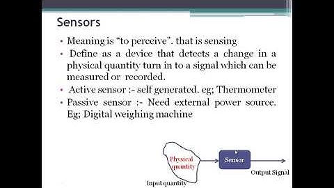 Module 5 // Part B // #Types_of_Sensors_and_Transducers