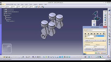 4 Line Engine Working with Catia V5