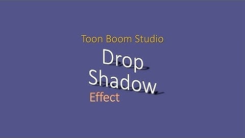 Toon Boom Studio Demo #022 - 3 Example Applications of the Drop Shadow Effect