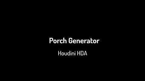 Porch Generator, Houdini HDA