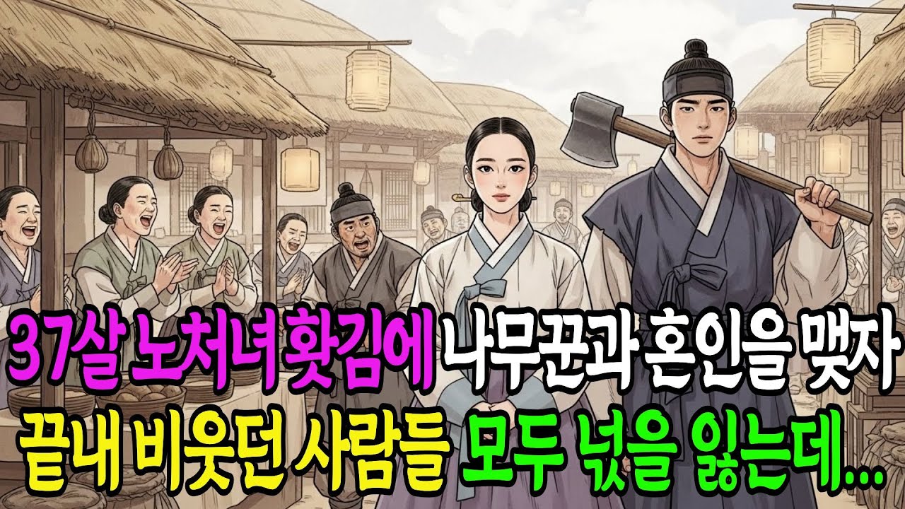 37살 노처녀가 홧김에 나무꾼과 혼인을 맺자 비웃던 사람들 모두 넋을 잃는데... | 민담 | 전설 | 설화 | 옛날이야기