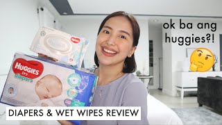 Newborn Diaper & Wet Wipes Review ft. HUGGIES!