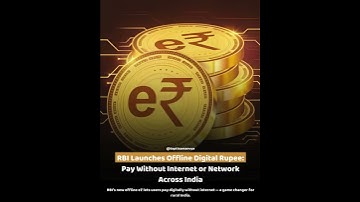RBI Launches #offline  #digital  #rupee: Pay #without  #internet  or #network  #across  #india