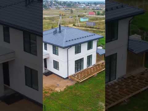 Дом с практичной террасой на втором этаже😍 | Строительство домов из газобетона