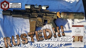 How to Rust Plastic (How to oxidize plastic props  part 2)