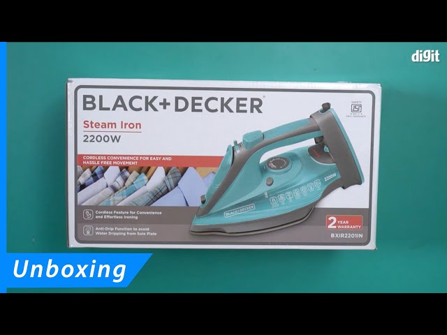 Black+Decker BD BXIR2201IN 2200-Watt Cord & Cordless Steam Iron (Green)
