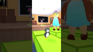 Gugugaga Penguin Girl & Pomni Teamwork Challenge!🤯 #roblox #robloxshorts #rblx #robloxchallenge