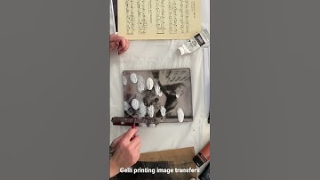 Do you want to know the most successful way to print an image transfer on the gelli plate? #shorts