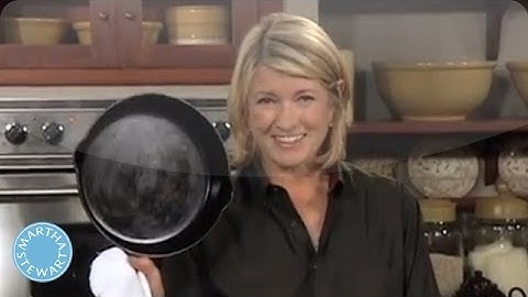 How to Clean and Season a Cast Iron Skillet | Martha Stewart Kitchen Tips