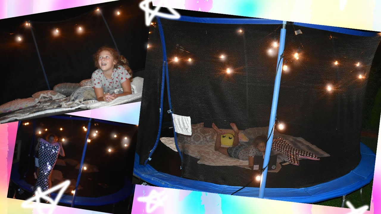 Turning My Trampoline Into a Comfy Bed/Hangout Spot YouTube