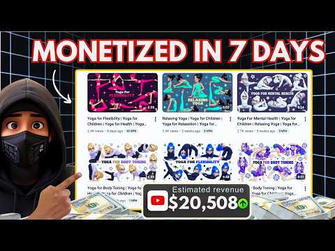 NEW VIRAL Niche: This AI Yoga Channel Makes $34,000/Month (Copy My Prompts)