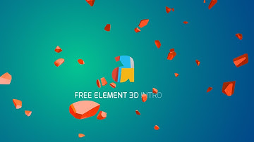Free Element 3D Logo Intro - After Effects Template