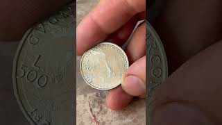 SOME ITALIAN COIN ABOUT RADIO Amazing Silver 500 Lira Italian Coin uscoins coin