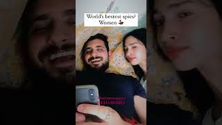 Who can spy on spies? It’s women and women only💃🏻😝😂 #ashortaday#shorts #youtubeshort#couplegoals