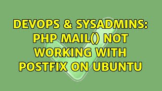 DevOps & SysAdmins: PHP mail() not working with Postfix on Ubuntu