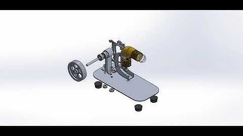 Stirling Engine Exploding Motion Study