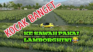 KOCAK!!! KE SAWAH PAKAI (LAMBORGHINI)😂 screenshot 3
