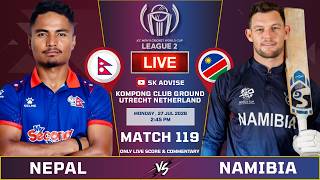 NEPAL VS NAMIBIA LIVE MATCH LIVE SCORE & COMMENTARY | LEAGUE 2 SERIES | NEP VS NAM | 119 MATCH LIVE screenshot 4