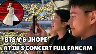 BTS Taehyung & Jhope At IU's Concert Full Video | BTS V Reaction to IU 'Love Wins All' | Fancam Net Worth