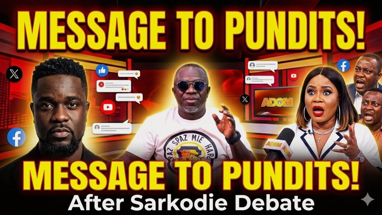 Sammy Flex Sends Love Message To All Pundits After Sallymann & Adom Tv Goof On Sarkodie