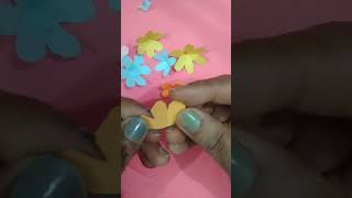 colourful paper flower crafting ##art
