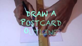 DIY Photo Postcards (2 Postcards from 1 Greeting Card)