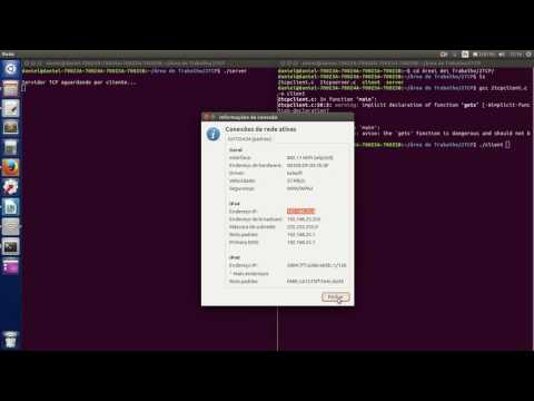Simples chat com conexão TCP/IP Socket em C Ubuntu
