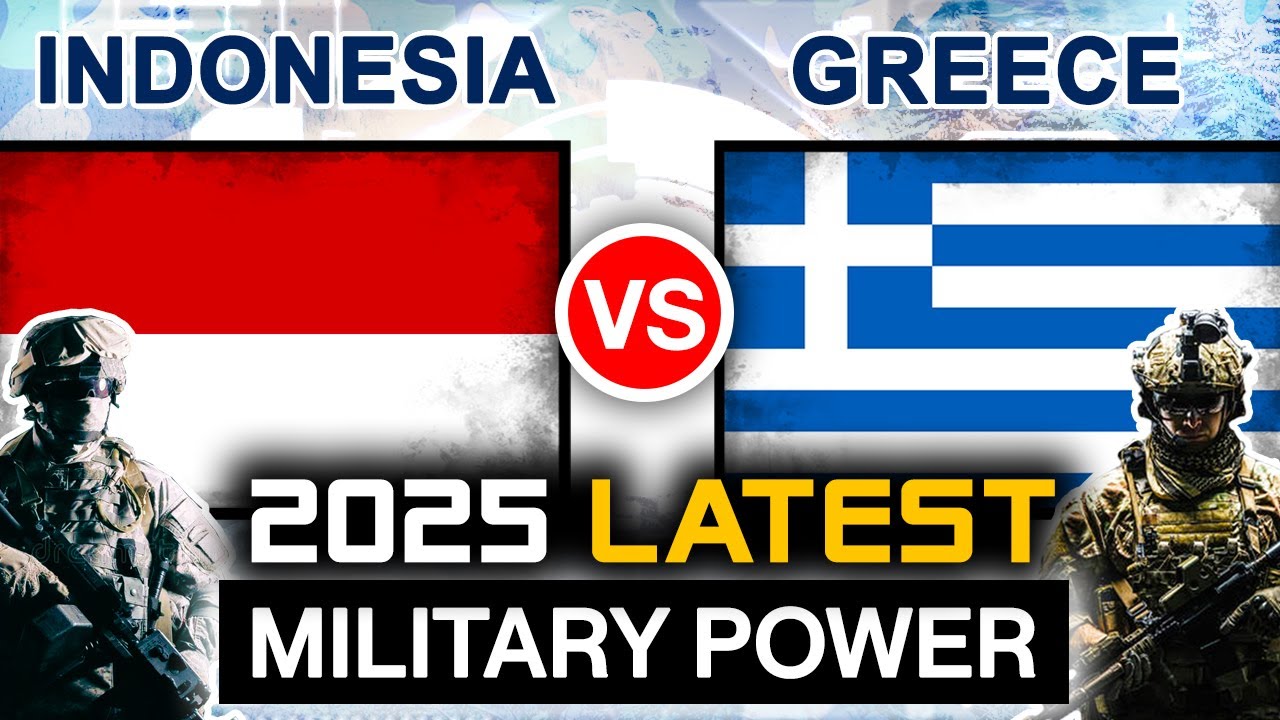 Сравнение военной мощи Индонезии и Греции в 2025 году | Вооружённые силы Греции против военной мо...