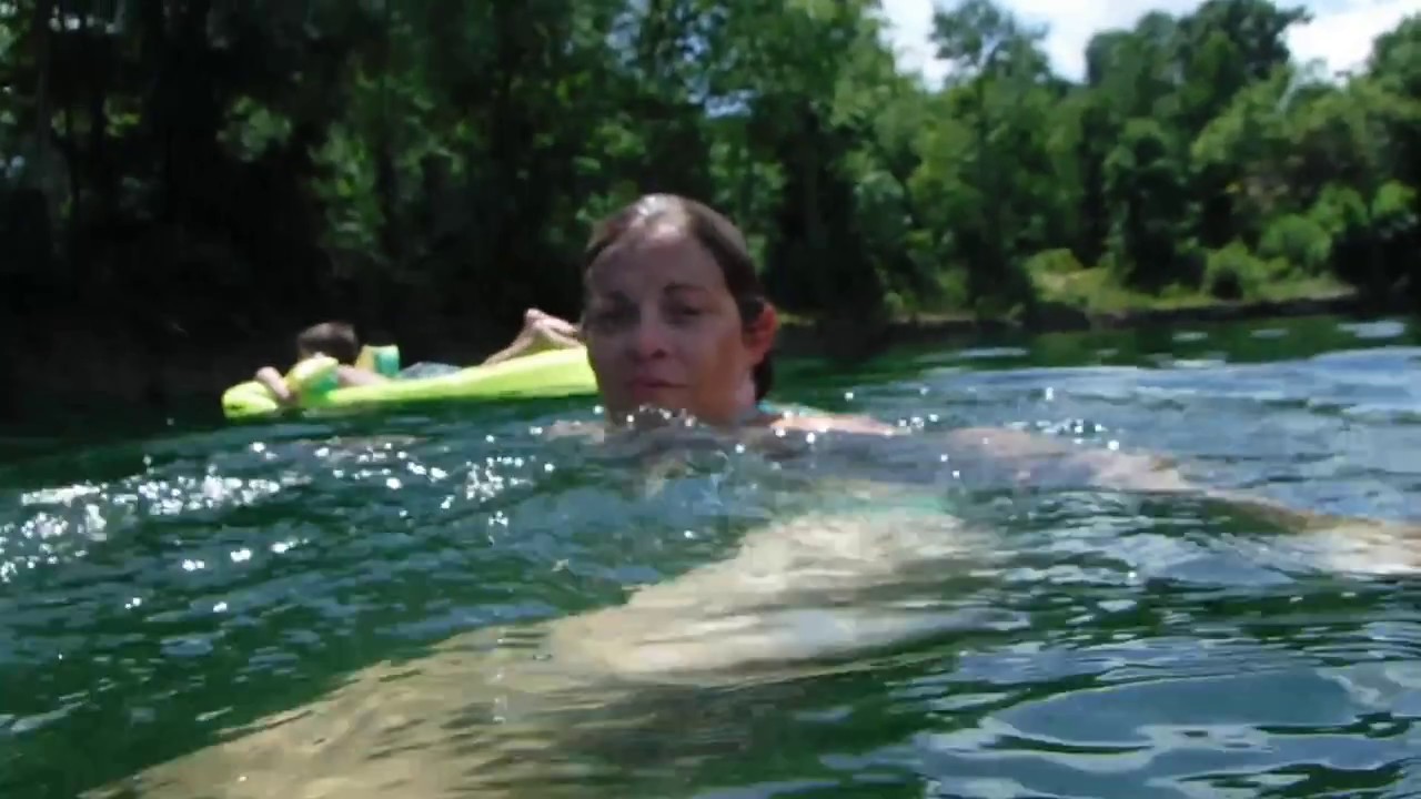 Mary and Dillon swimming at the Rock Quarry in Maysville NC YouTube
