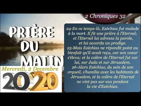 PRIERE DU MATIN MERCREDI 2 DECEMBRE 2020-FRERE BIGOT LUXONER-SEIGNEUR MERCI POUR WOUT OU FE AVEM