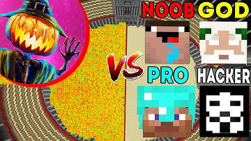 Minecraft Battle: Noob vs PRO vs HACKER vs GOD : HALLOWEEN APOCALYPSE Challenge - Animation