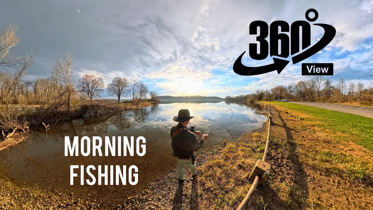 Spring Morning Lake Bass Fishing | 360 VR