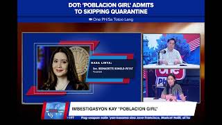 DOT: 'Poblacion Girl' admits to skipping quarantine