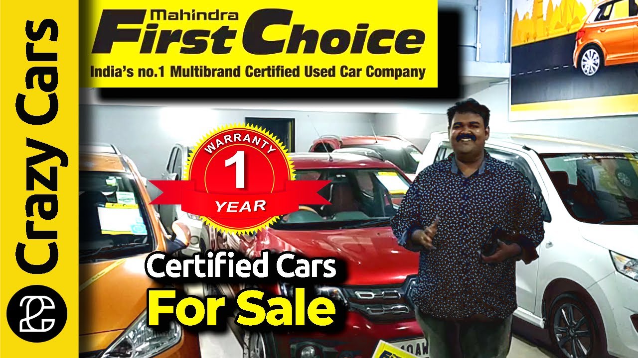 Used cars for Sale Mahindra's First Choice Certified Cars with 1 year