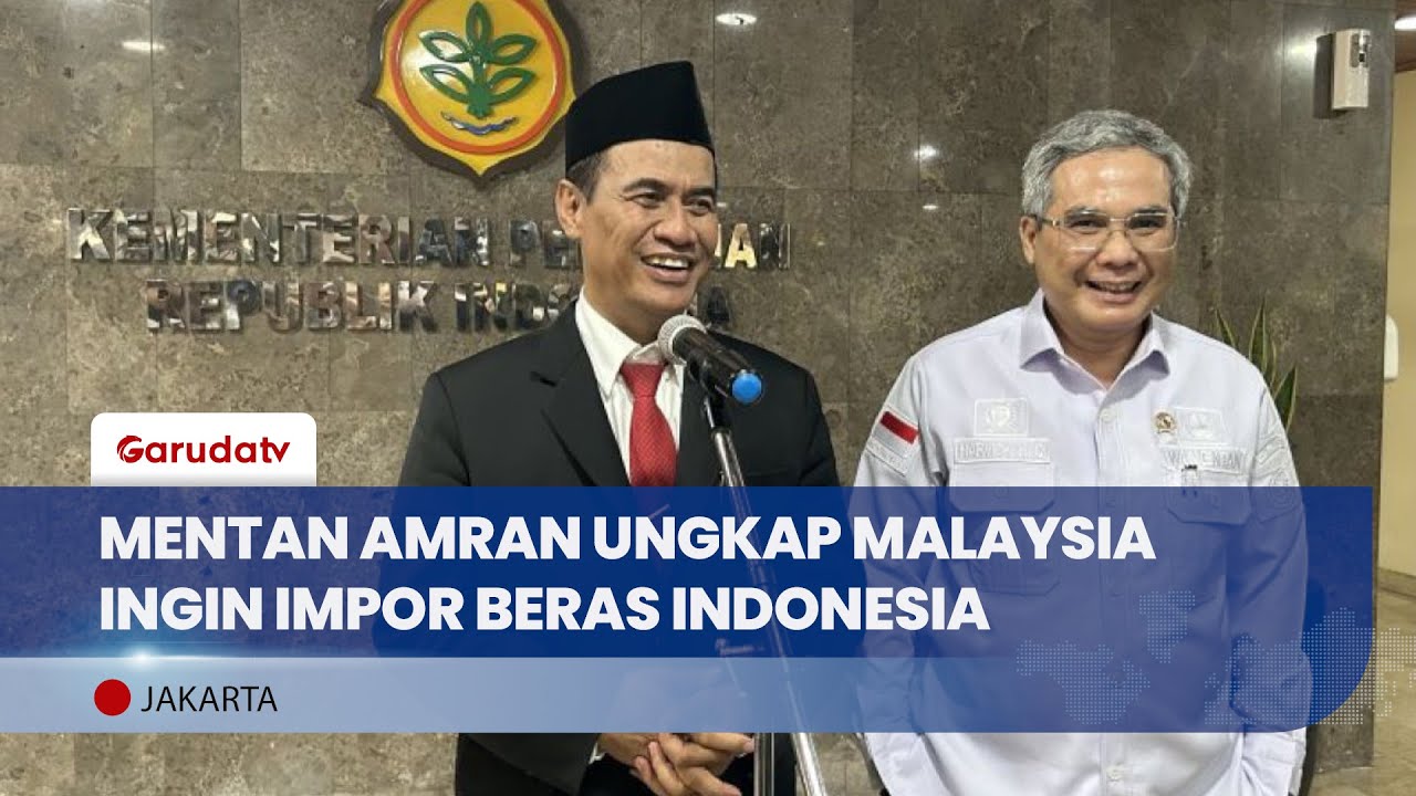 Mentan Amran Tolak Ekspor Beras ke Malaysia Buat Jaga stok Pangan