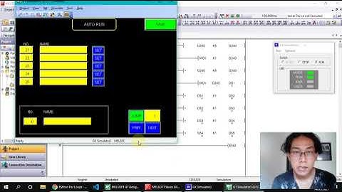Advanced - Indirect Addressing PLC Mitsubishi Simulation using GT Designer2