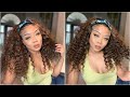 Curly Highlighted Headband Wig Review and Honest Opinion|  Ft. My Shiny Wigs | Olineece