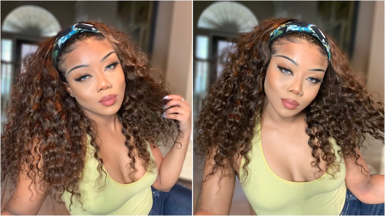Curly Highlighted Headband Wig Review and Honest Opinion|  Ft. My Shiny Wigs | Olineece