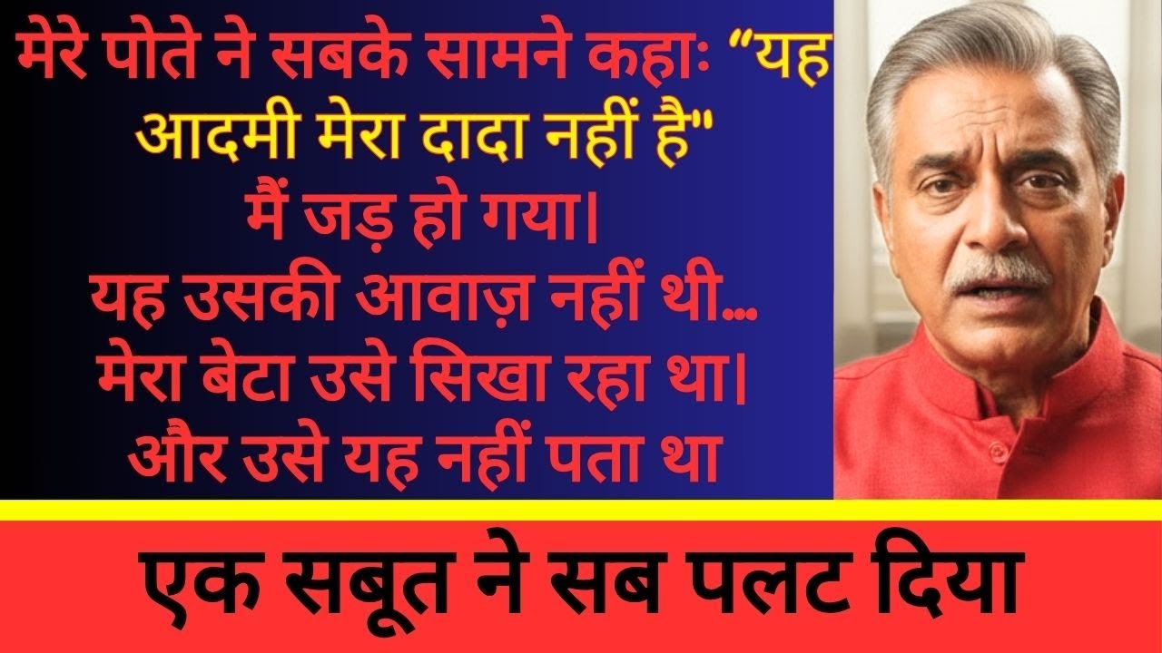 मेरे बेटे ने मेरे पोते से झूठ बुलवाया