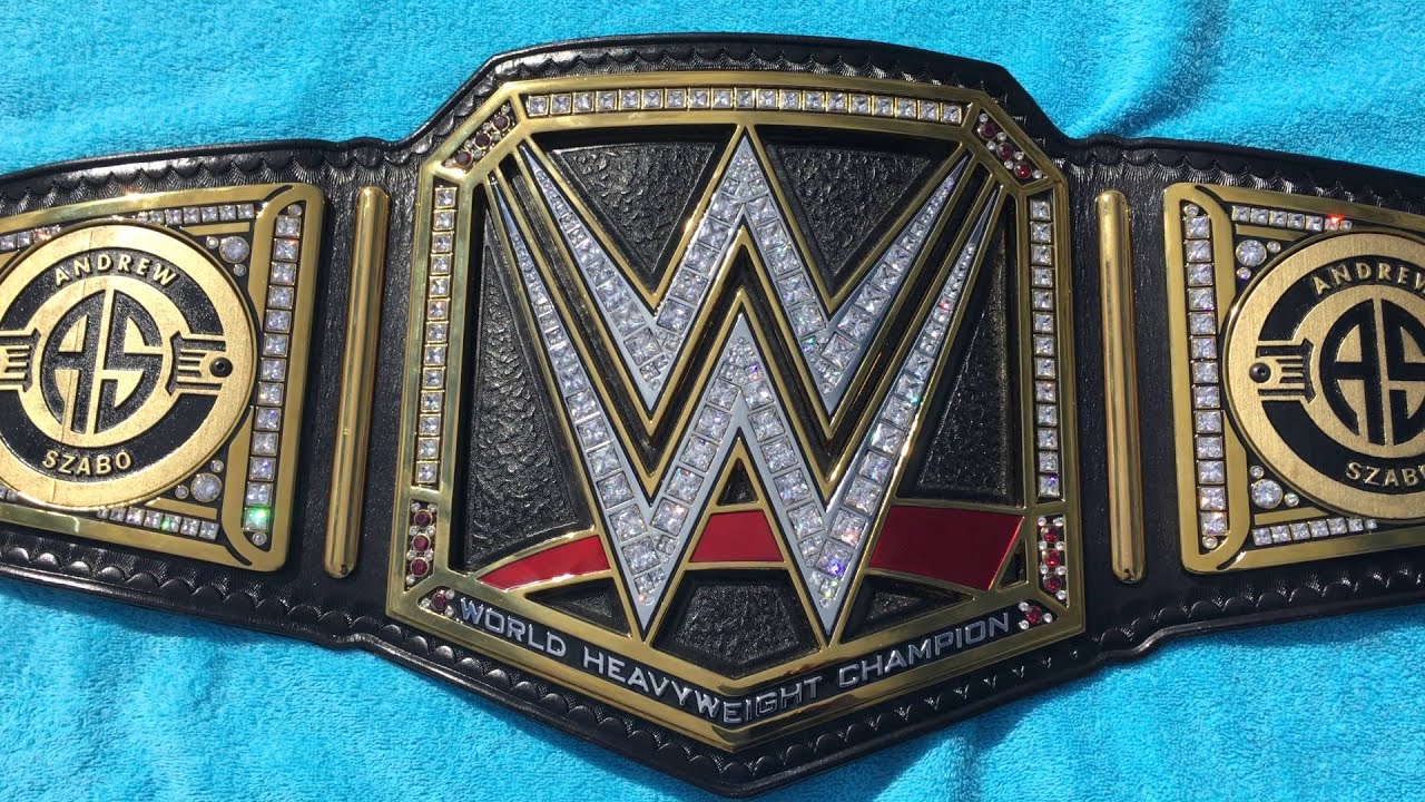 Custom Sideplates for the WWE World Heavyweight Championship Replica Belt.