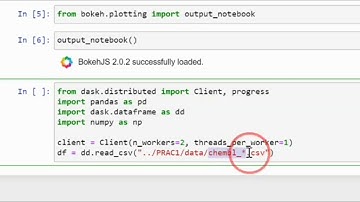 Dask dataframe & Bokeh visualization BASIC tutorial | CHEMBL dataset