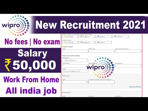 Wipro recruitment 2021 | Private Company Job | Wipro job apply 2021 | Latest job notification 2021