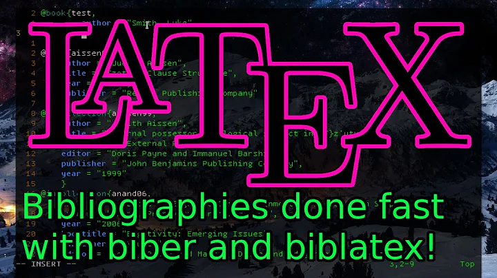 Learn LaTeX Tutorial (3): Making Bibliographies with Biber and BibLaTeX!