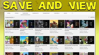 Мульт How to save playlists and view saved playlists on YouTube