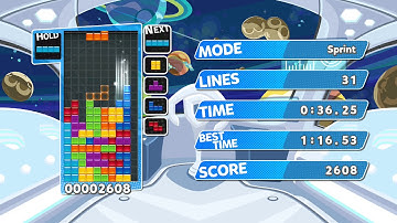 Puyo Puyo Tetris - Sprint Run 1:23.25