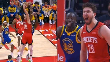 Alperen Şengün NASTY poster dunk on Draymond Green and was so hyped 🔥