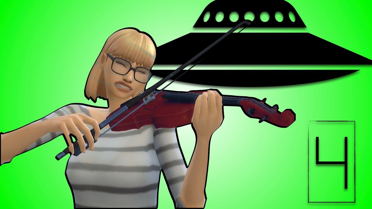 ALIEN MEETS VIOLIN The Sims 4 THE HUMAN EXPERIENCE CHALLENGE YouTube
