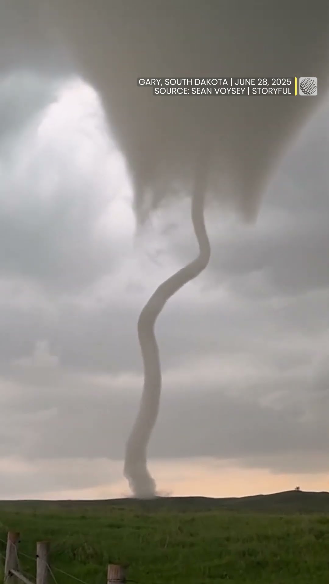 Tornado touches down in Gary, South Dakota, on June 28