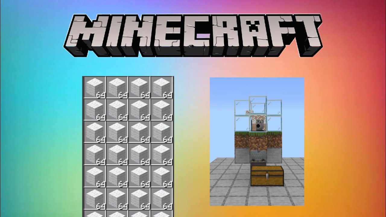 Comment faire une usine à laine automatique sur Minecraft - YouTube
